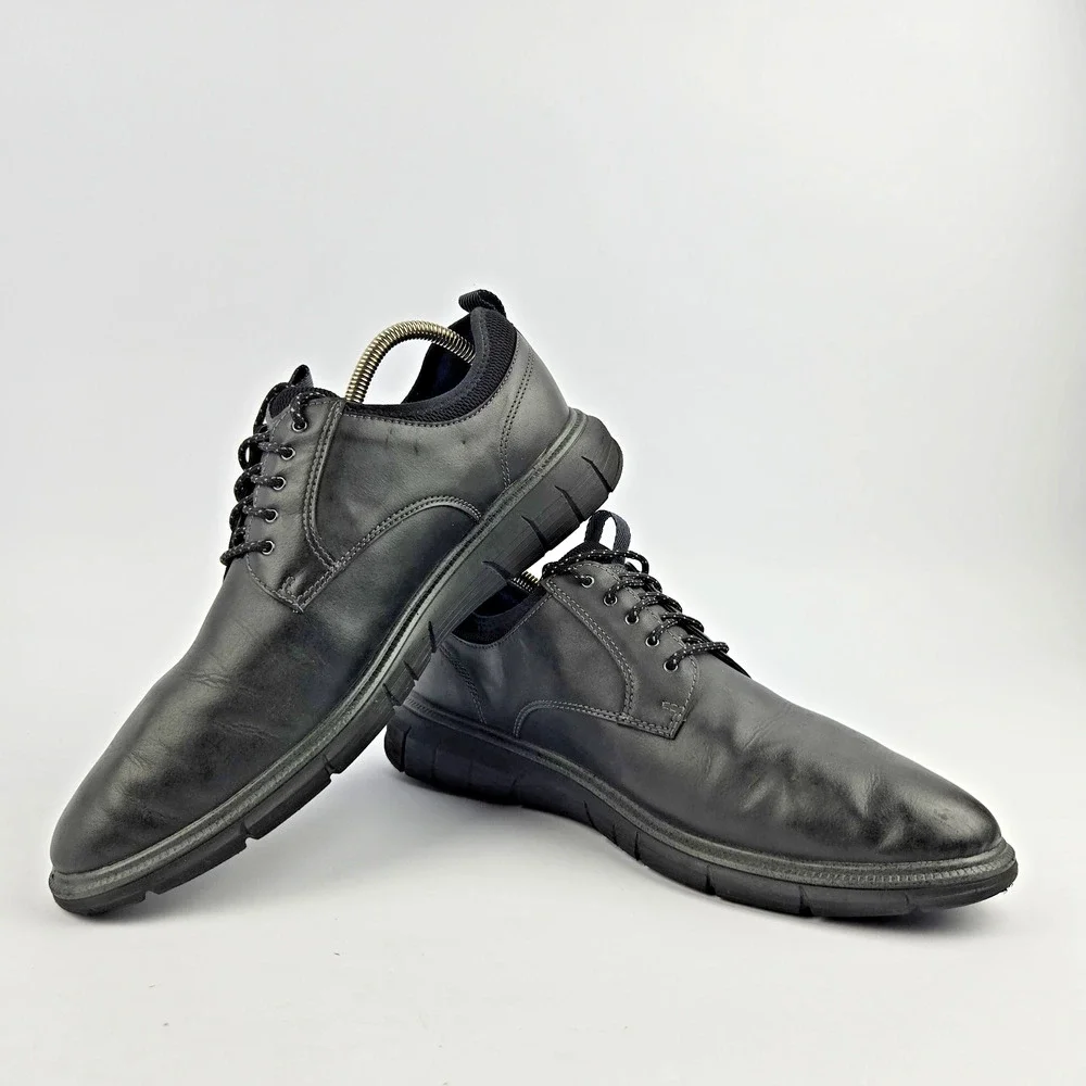 Dockers Mens Black Cooper Business Casual SupremeFlex Lace Oxford Shoe 10.5M